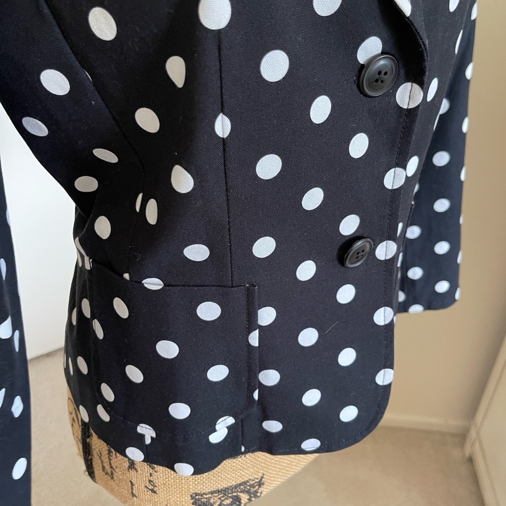 Rafaella Black Jacket with White Dots - Picture 2 of 6